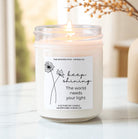 Keep Shining Candle | Encouragement Gift for Friend | Inspirational Gift for Her | Mental Health Support | You Matter Candle | Cheer Up Gift