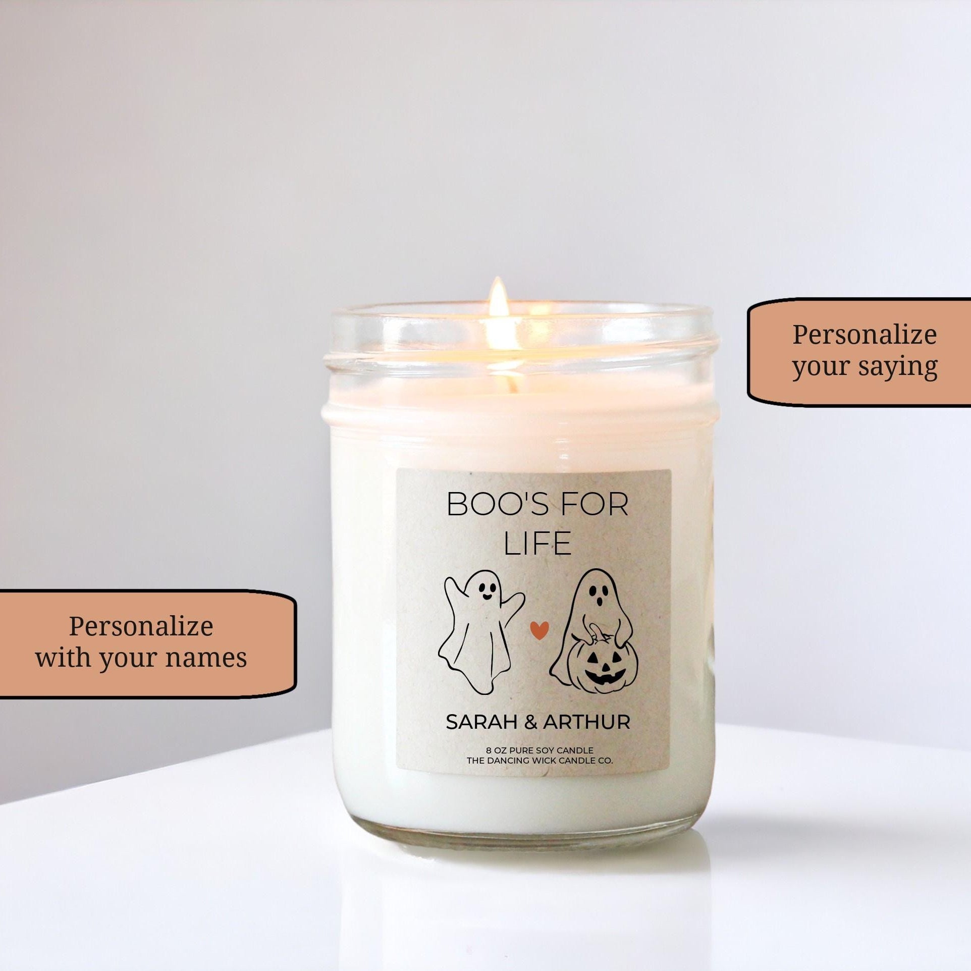 Personalized Boo Life Candle