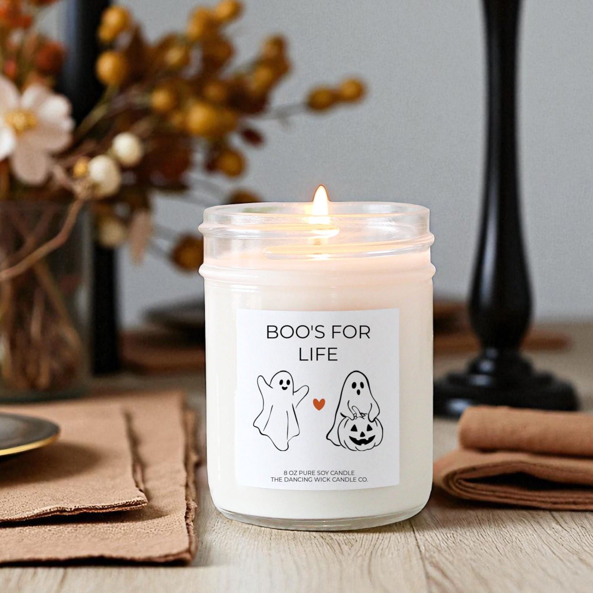 Personalized Boo Life Candle