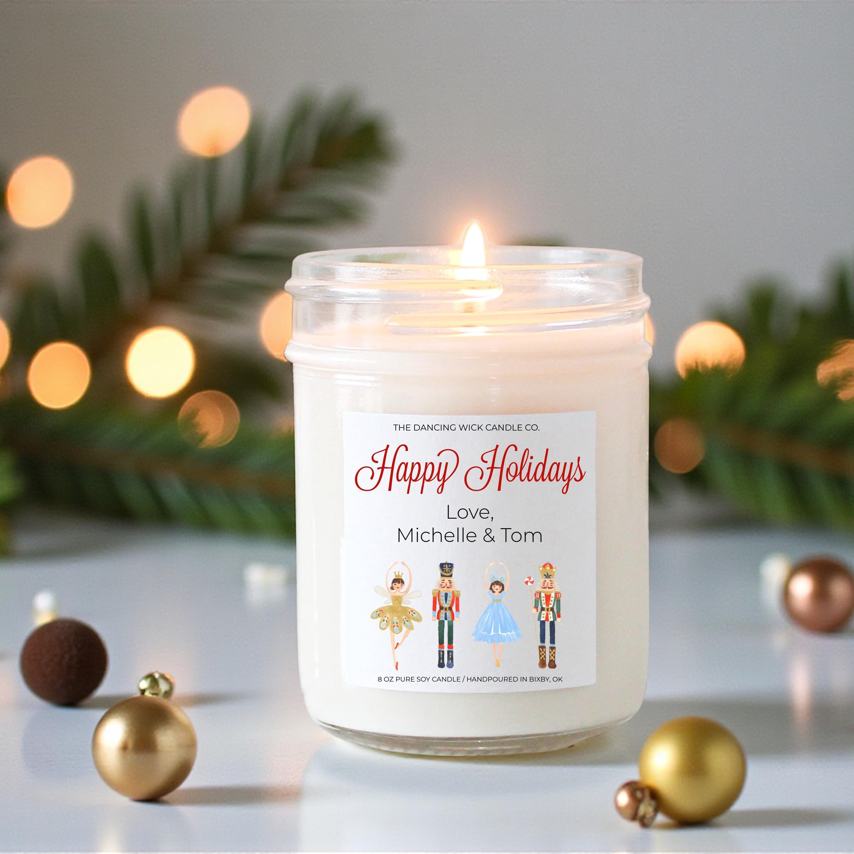 Nutcracker Christmas Candle