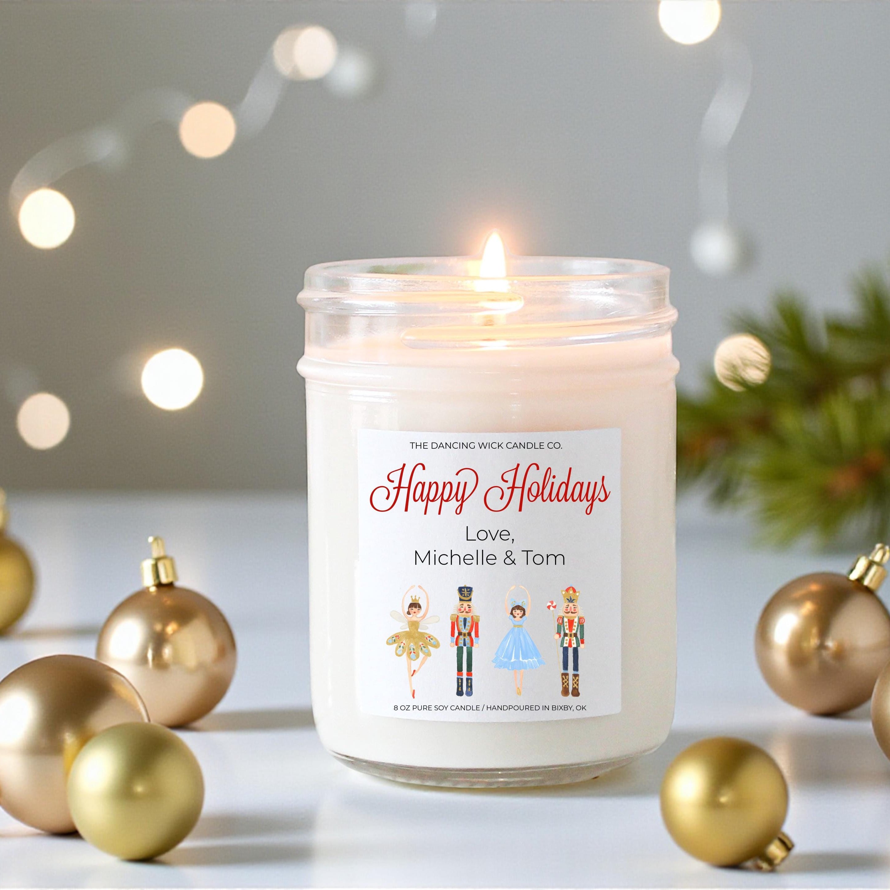Nutcracker Christmas Candle