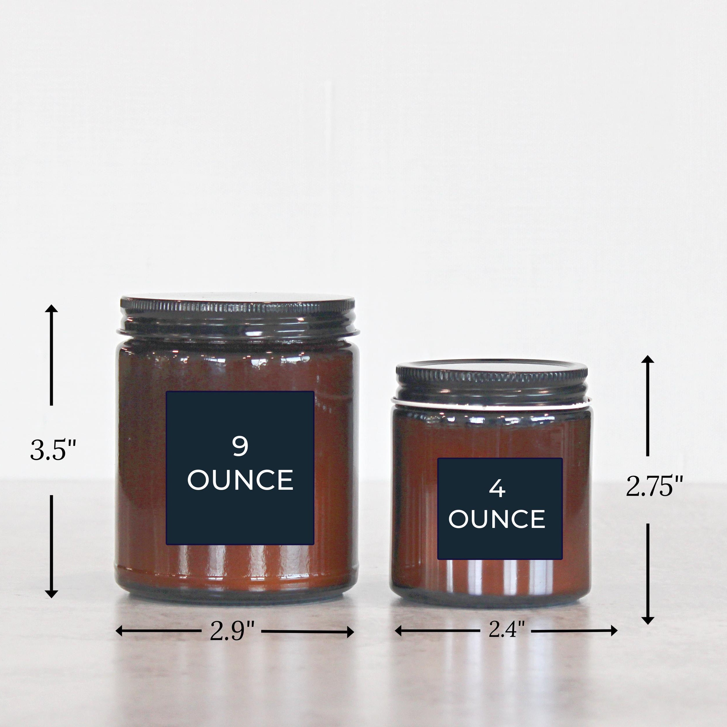 Personalized Merry Christmas Candle – Amber Jar Holiday Gift – 4oz & 8oz Soy Candle - Christmas Tree Design