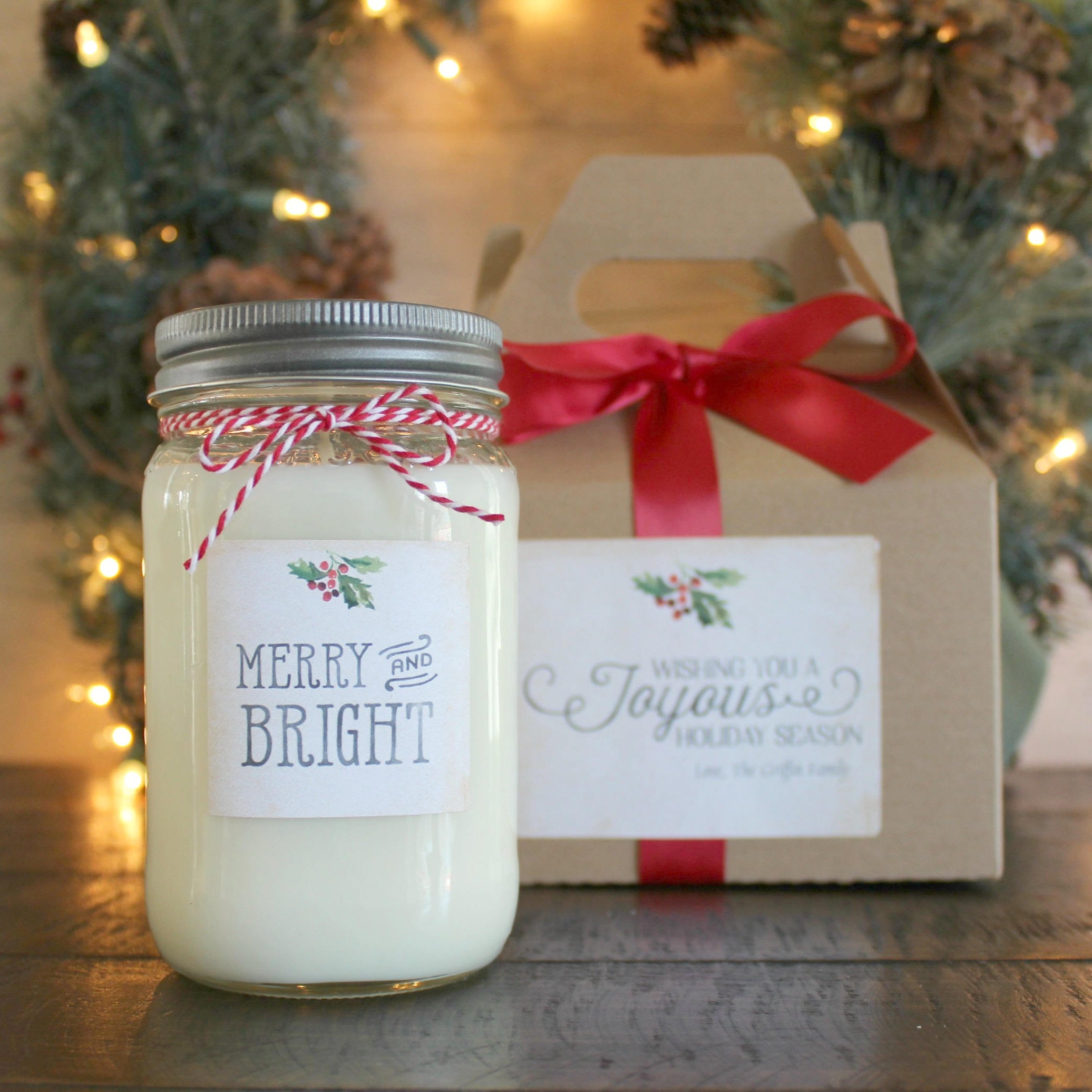 Merry & Bright Christmas Candle
