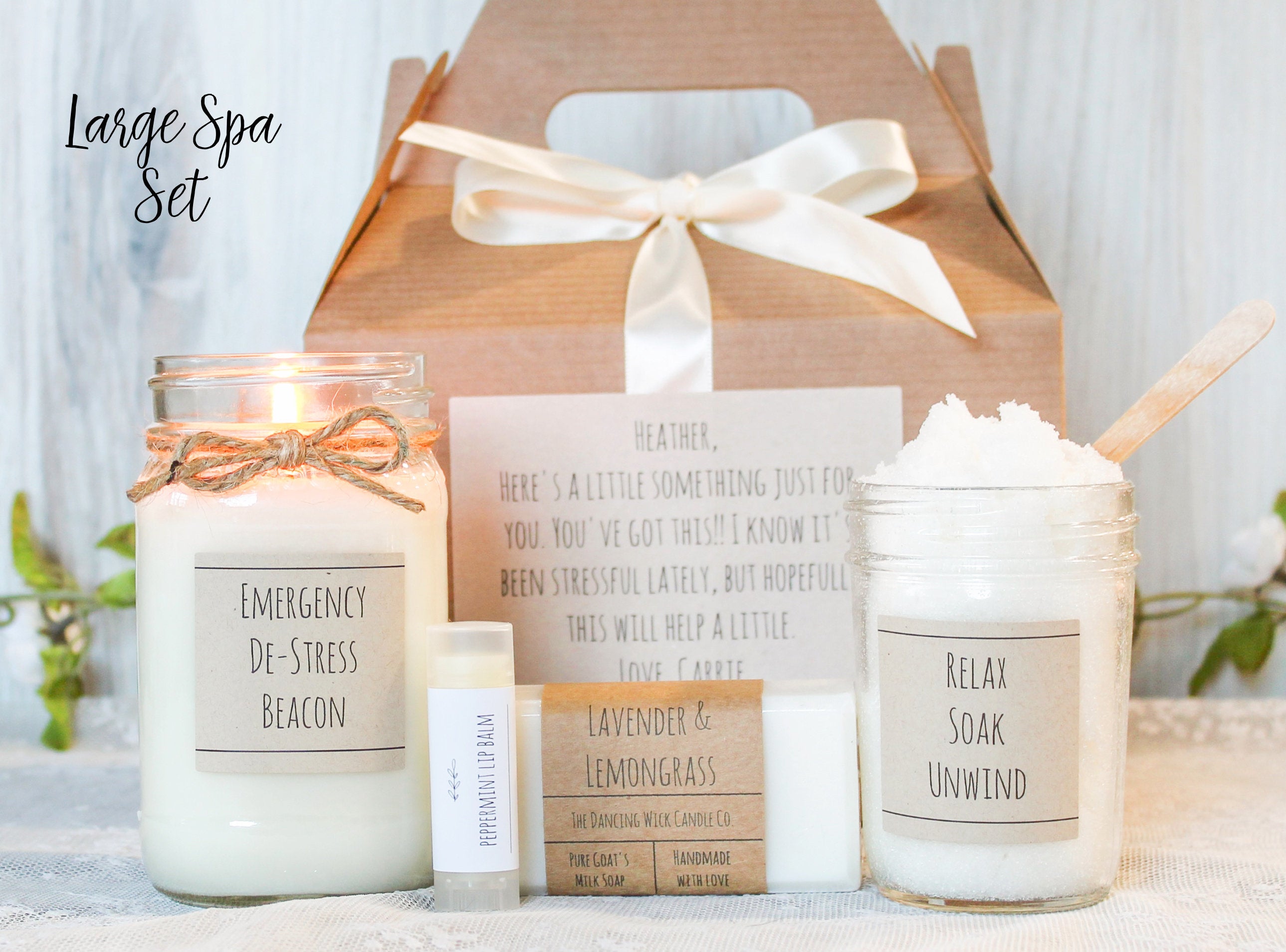 Stress relief Care Package / Relaxation self care gift box for friend, / Thinking of you gift /  Spa Gift Set / Sending Some sunshine