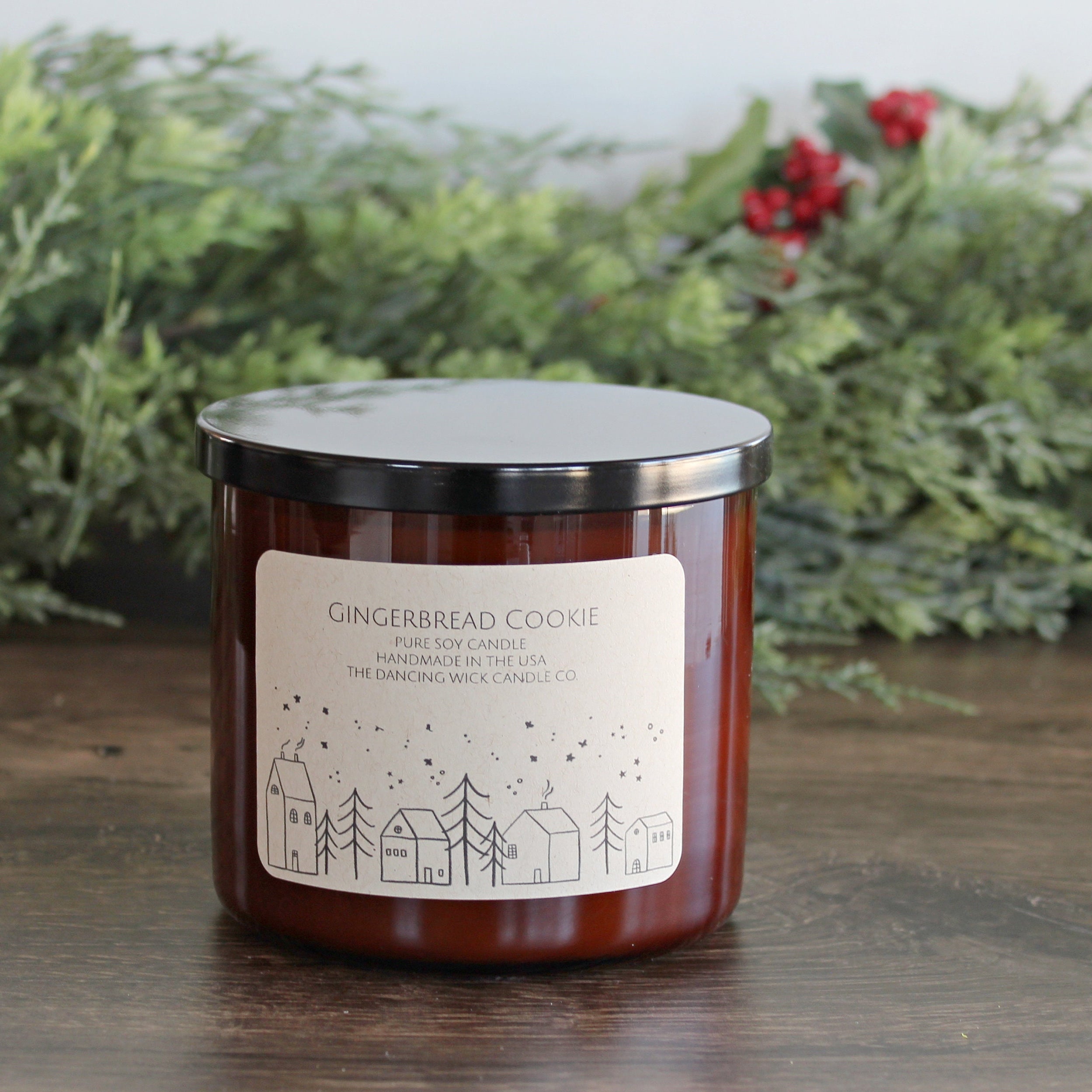 3 Wick Christmas Candle / Pure Soy / Strong Scented / Holiday Decor / Hand Poured / Christmas Gifts /
