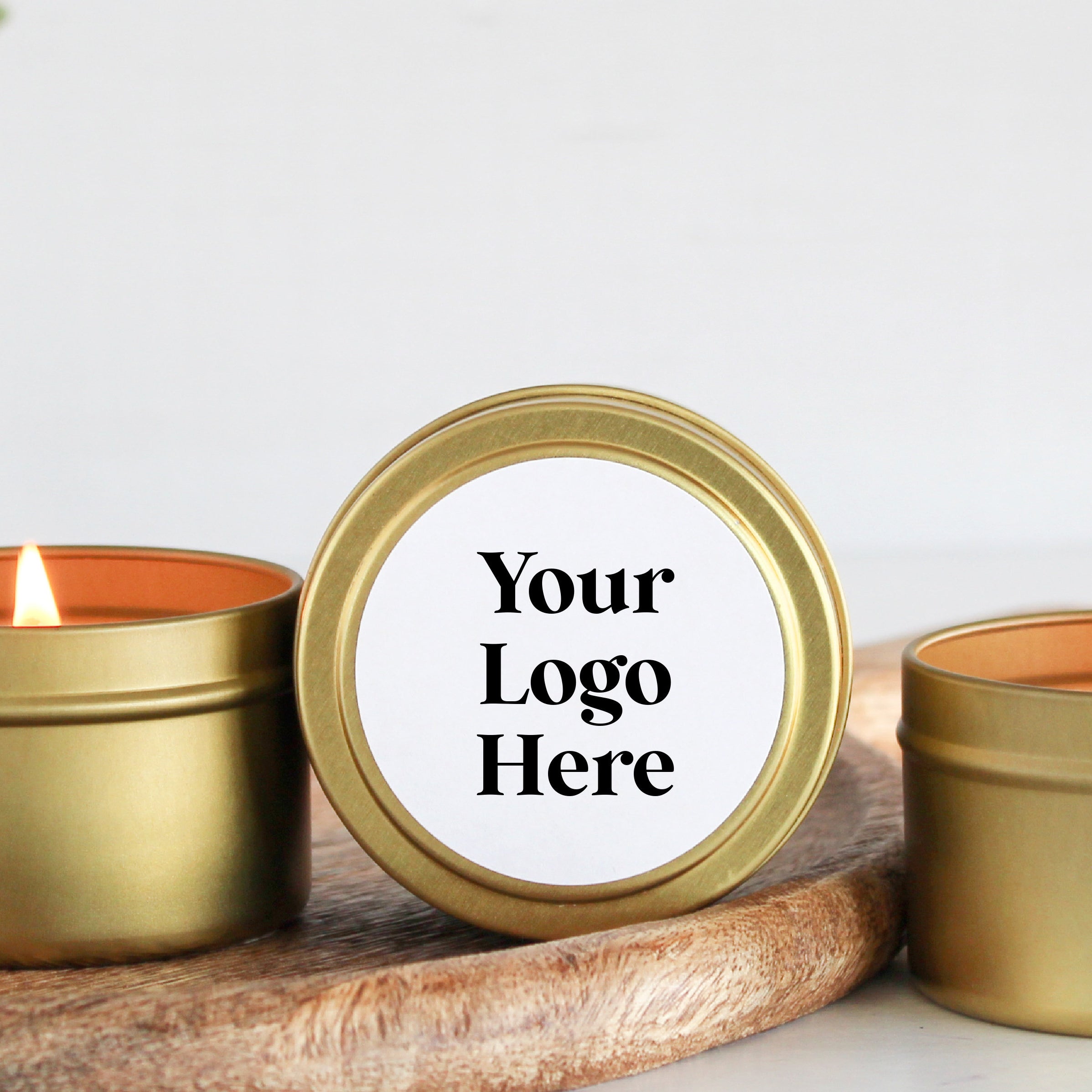 Corporate Logo Gifts / Bulk Business Gifts /Set of 10 Candle Favors / Holiday Gifts / For Clients / Employees / Personalized / For Swag