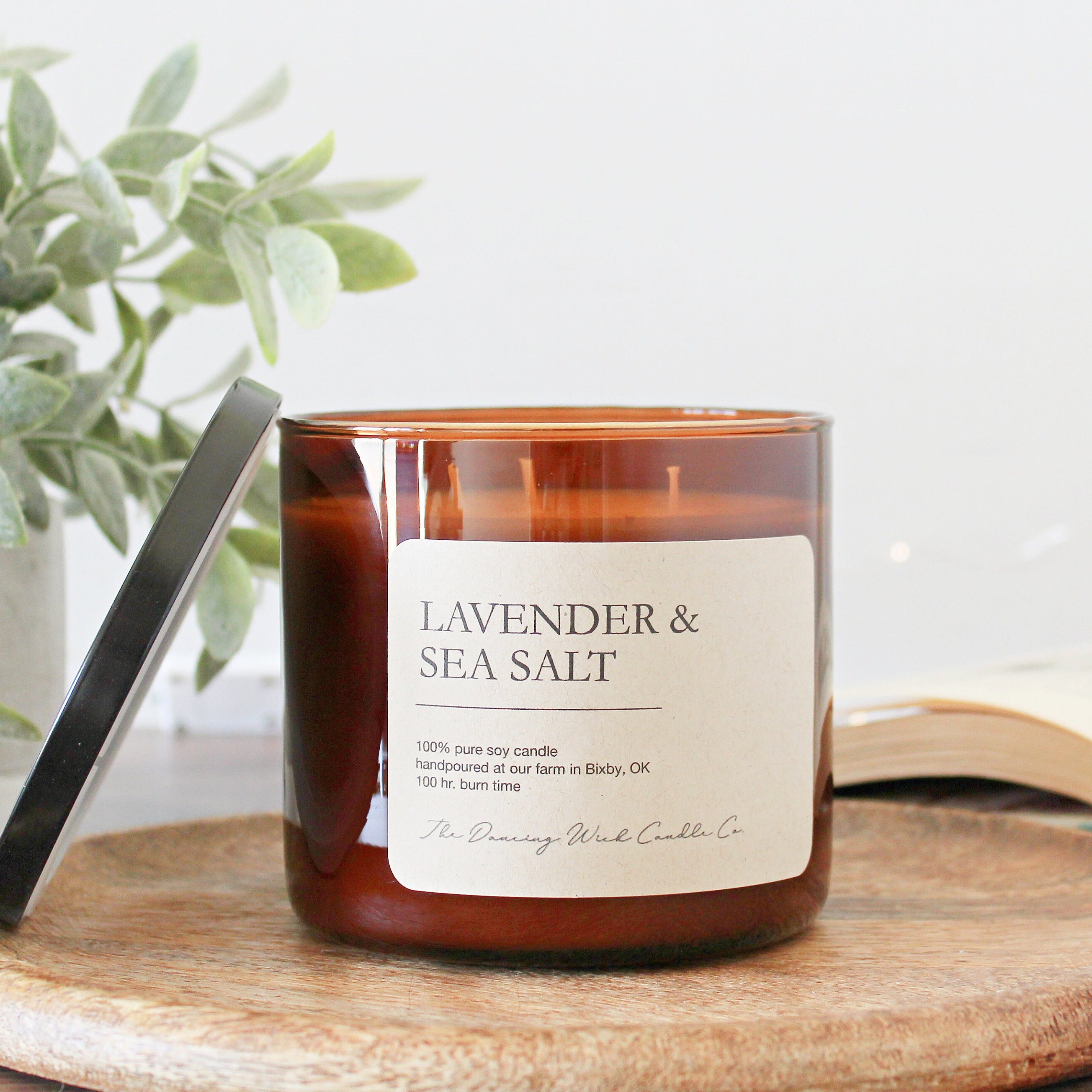 Soy 3 wick Candle / Strong Scented / Gift for Him / Hygge/ Hand Poured / Coffee Candle Book Candle / New Home Gift / Lavender Hostess Gift