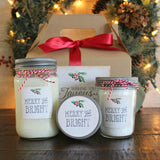 Holiday Candle Gift Set / Christmas Spa Gift Set / Holiday Gift Set / Spa Gift Set / Candle Set / Christmas Gift with Box / Merry & Bright