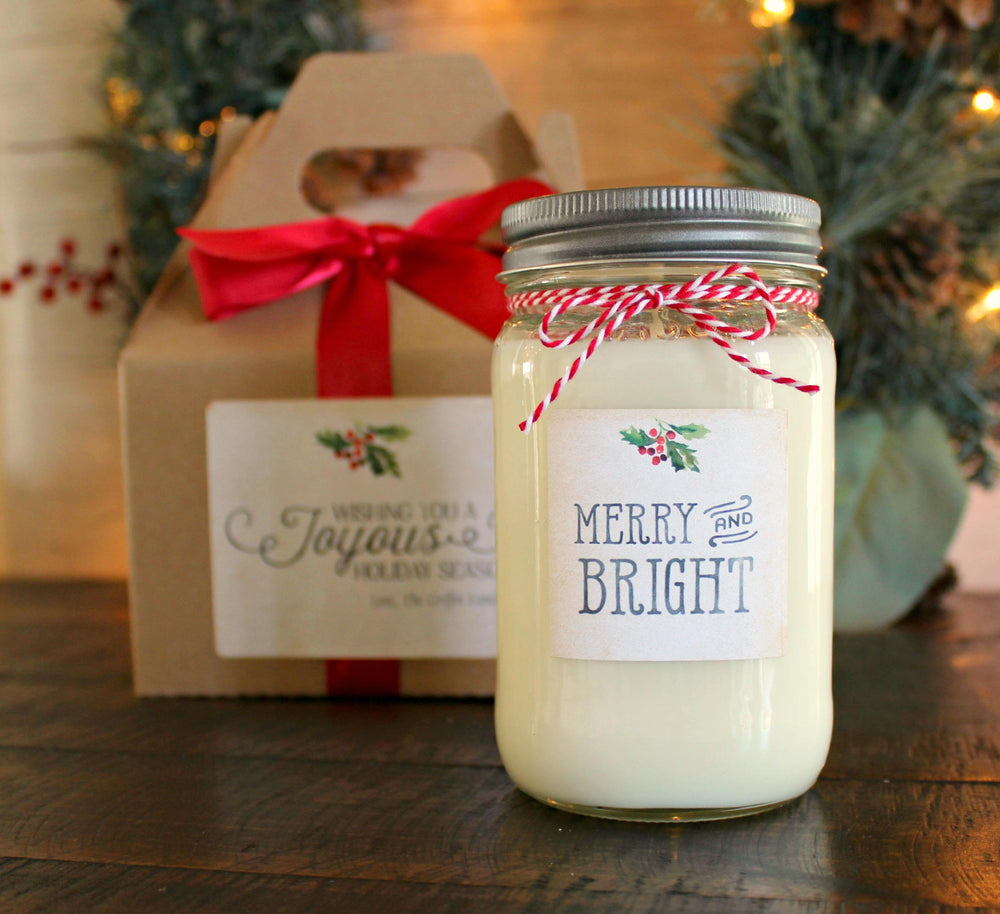 Merry & Bright Christmas Candle