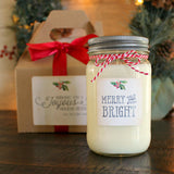 Merry & Bright Christmas Candle