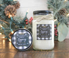 Egg Nog Pure Soy Christmas Candle//Holiday Candle//Christmas Gift//Christmas Decor//Mason Jar Candle//Buffalo Plaid Decor/Candle Gift