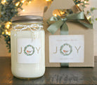 Joy Christmas Candle / Holiday Gift Candle / Personalized Christmas Gift / Personalized Holiday Gift / Christmas Gift / Send Holiday Gift