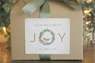 Holiday Spa Gift Set / Christmas Candle Gift Set / Joy Spa Gift Set / Christmas Wreath / Winter Bird Personalized Christmas Gift /