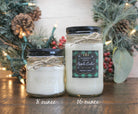 Apple Cider Soy Candle / Green Plaid Candle / Holiday Candle / Christmas Gift / Christmas Decor / Mason Jar Candle / Hand poured candle