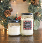 Peppermint Hot Cocoa Soy Candle / Red Plaid Candle / Holiday Candle / Christmas Gift / Christmas Decor / Mason Jar Candle / Hand poured