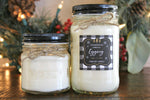 Egg Nog Pure Soy Christmas Candle//Holiday Candle//Christmas Gift//Christmas Decor//Mason Jar Candle//Buffalo Plaid Decor/Candle Gift