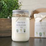 Thank you for Helping Me Grow Candle Gift / Personalized Teacher Gift / 16 oz. Candle / Teacher Appreciation Day Gift / Gift For Teacher