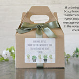 Thank you for Helping Me Grow Teacher Gift / Personalized Teacher Gift / 8 oz. Candle and Scrub / Teacher Gift Idea / Gift For Teacher