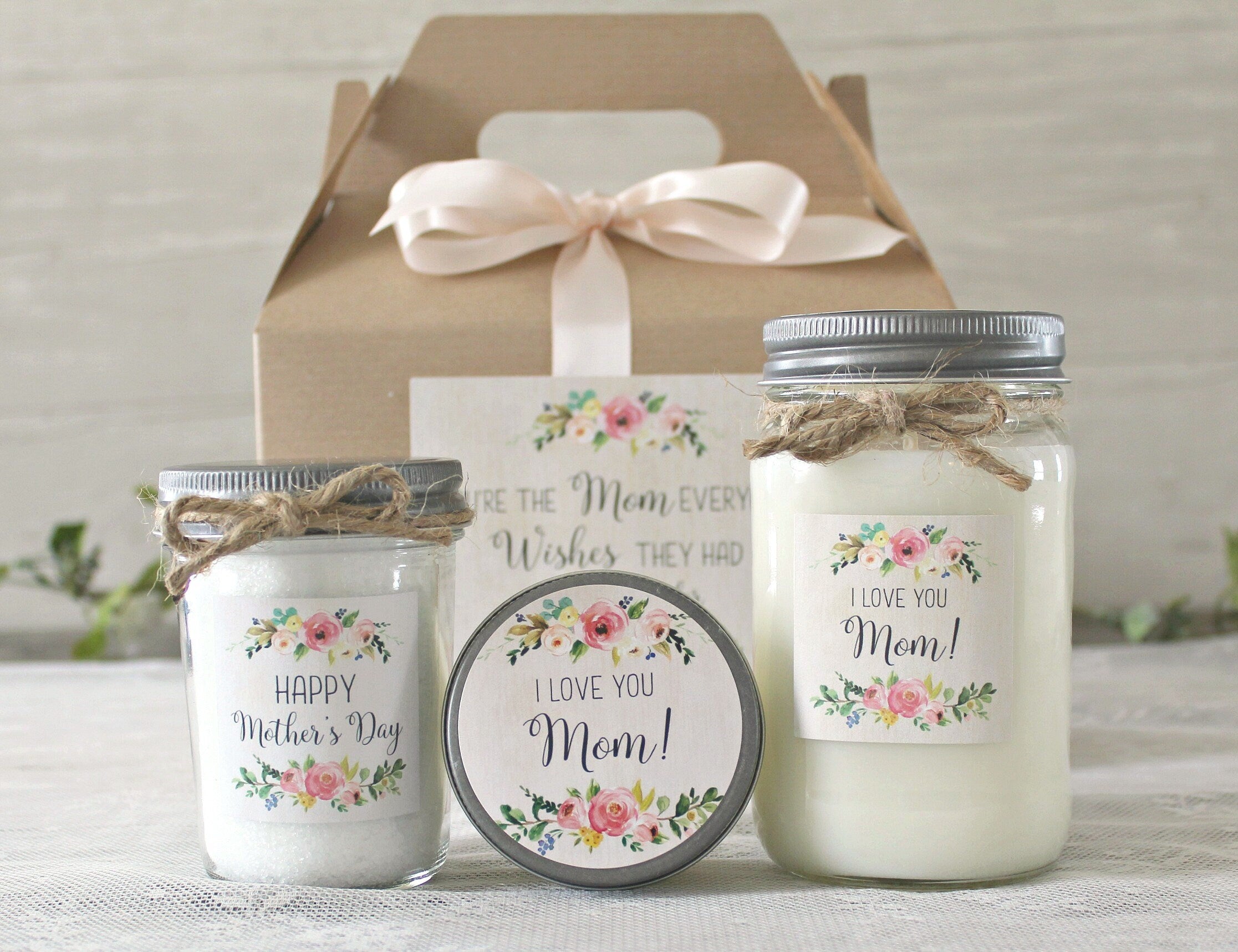 Floral I Love You Mom Large Gift Set