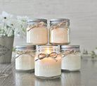 Set of 6 - 8 oz Soy Mason Jar candles / Soy Candles / Handpoured Candles / Multiple Scents / Container CandleS / Farmhouse Decor