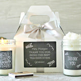 Teacher Gift / Personalized Teacher Gift / Thank you Gift / The influence of a great teacher can never be erased / Spa Gift Set / Soy Candle