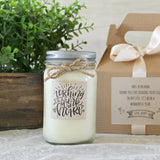 Teaching is a work of heart Candle / Personalized Teacher Gift / 16 oz. Candle / Gift For Teacher / Candle with box Gift