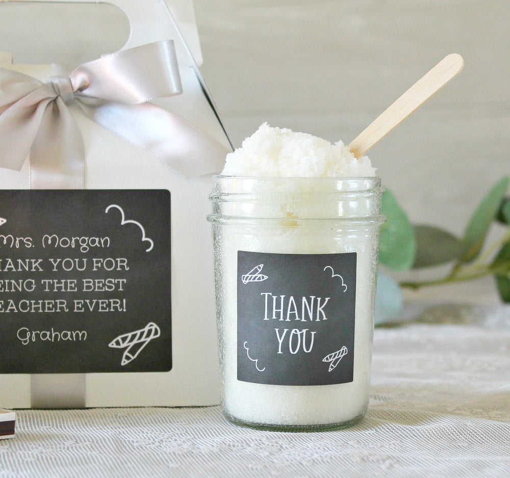 Teacher Gift / Personalized Teacher Gift / Thank you Gift / The influence of a great teacher can never be erased / Spa Gift Set / Soy Candle