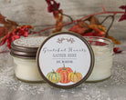 Thanksgiving Favor Candles / Grateful Hearts Gather Here / Thanksgiving Gift / Personalized 4 oz. Holiday Favor Candle / Fall Pumpkins