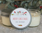 Penguin Favor Candle 4 oz. //Christmas Candle Favor//Rustic Christmas Gift / Christmas Party Favor//Corporate Gift Favor