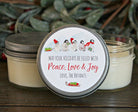 Penguin Favor Candle 4 oz. //Christmas Candle Favor//Rustic Christmas Gift / Christmas Party Favor//Corporate Gift Favor