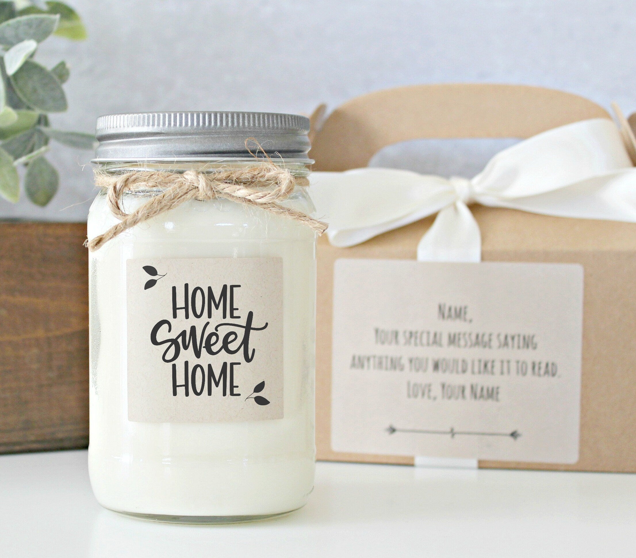 Housewarming gift / Our Happy Place Soy Candle / New Home Gift / Realtor Closing Gift / First Home Gift / Anniversary / Housewarming Candle