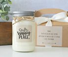 Housewarming gift / Our Happy Place Soy Candle / New Home Gift / Realtor Closing Gift / First Home Gift / Anniversary / Housewarming Candle