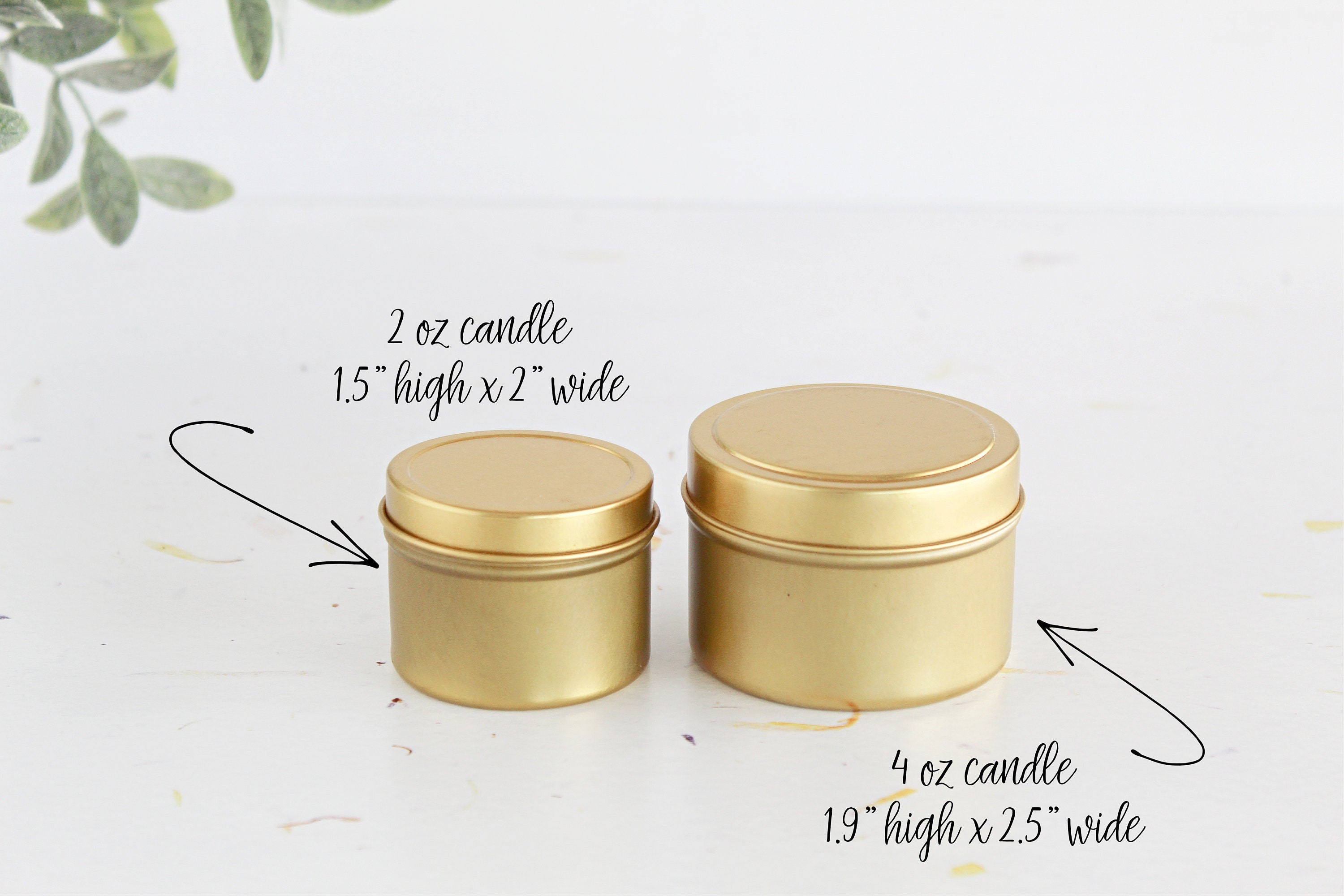 Wildflower Wedding Favors for Guests / Set of 10 Candle Favors / Boho Candle Favors / Personalized Wedding Favors / Gold Candle Tins