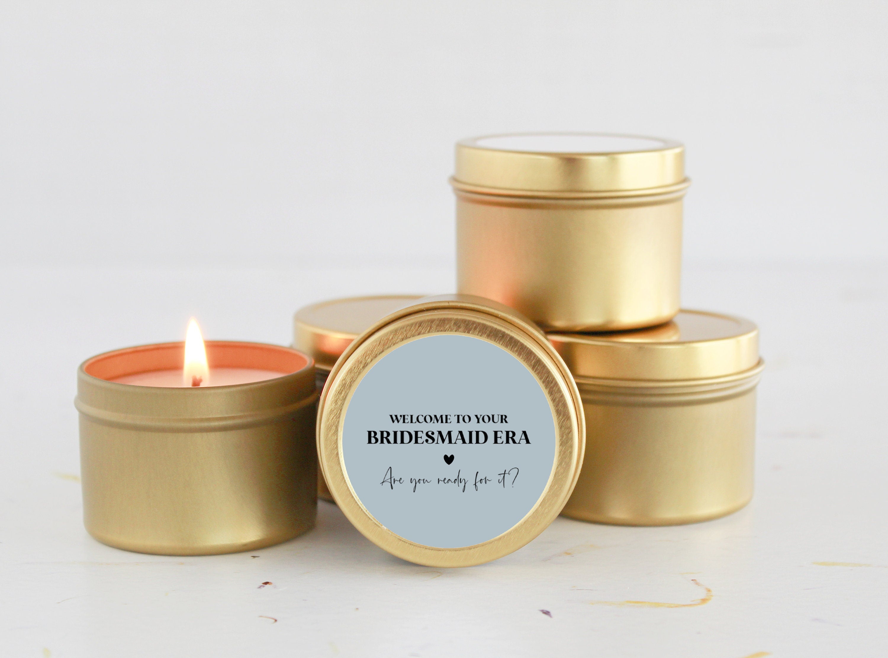 Bulk Bridesmaid Proposal Gift / Soy Candle / Small Bridesmaid Gift / Welcome to your Bridesmaid Era / Unique / Will you be my /Maid of Honor