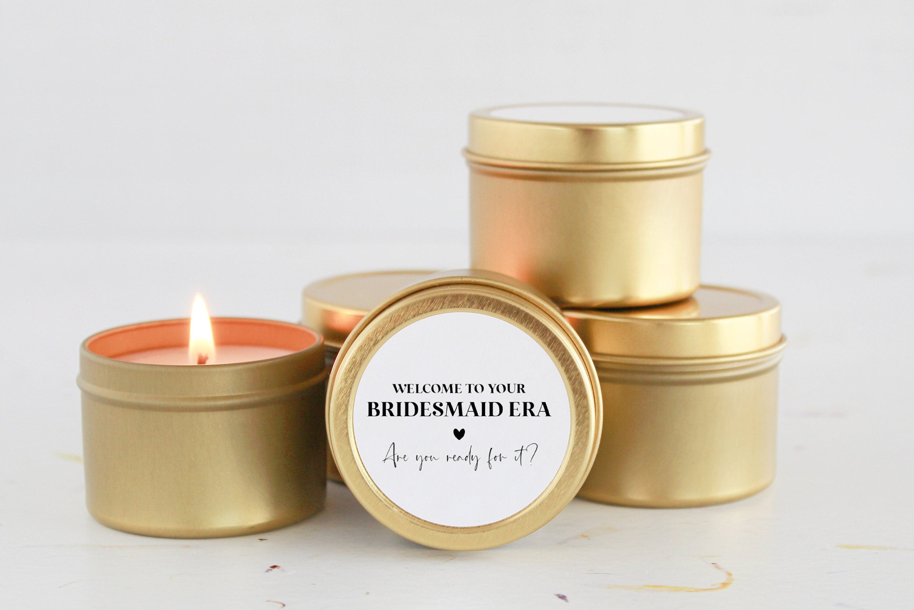 Bulk Bridesmaid Proposal Gift / Soy Candle / Small Bridesmaid Gift / Welcome to your Bridesmaid Era / Unique / Will you be my /Maid of Honor