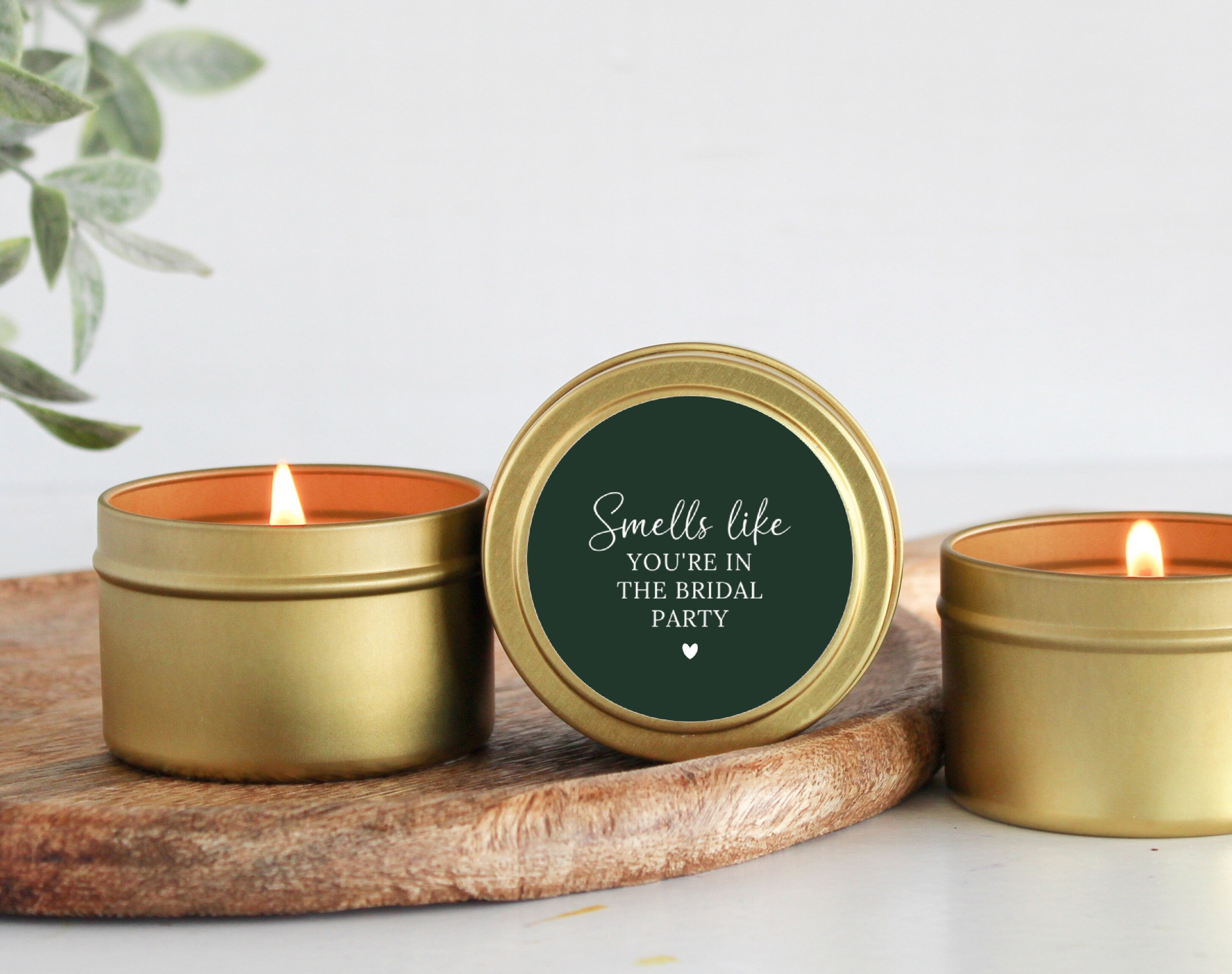 Bridesmaid Proposal Candle / Smells like you're in the bridal party / Maid of Honor Gift / Matron of Honor / Bulk Bridal Party Gift / Tin