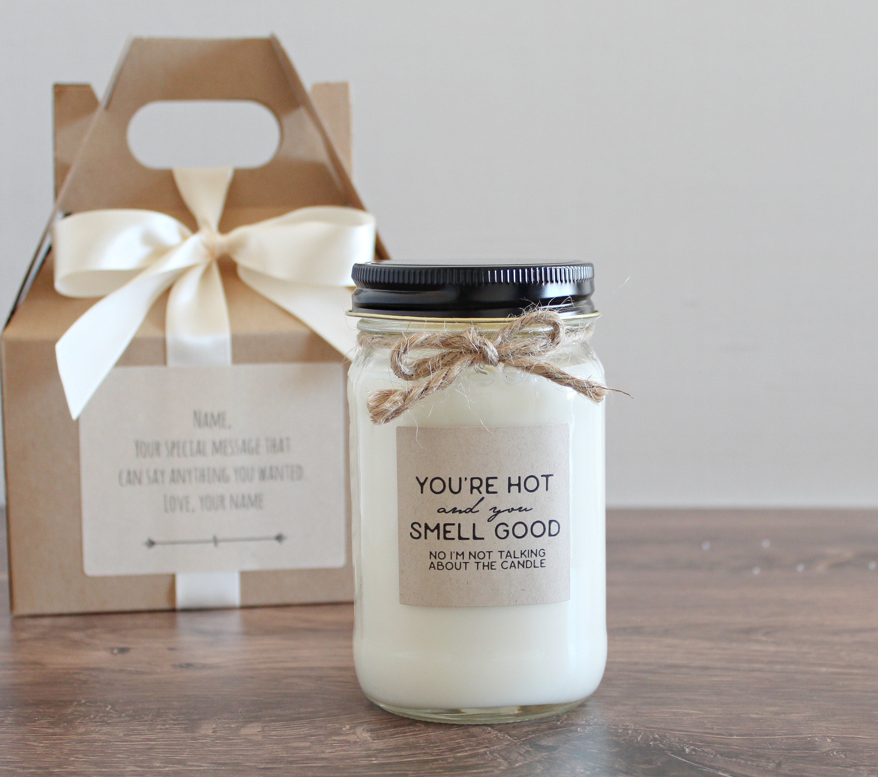 Valentine's Day Gift for Him / Soy Candle / Anniversary gift / Gift for Husband / Gift for Boyfriend / Hot & Sexy Gift Candle /Unique