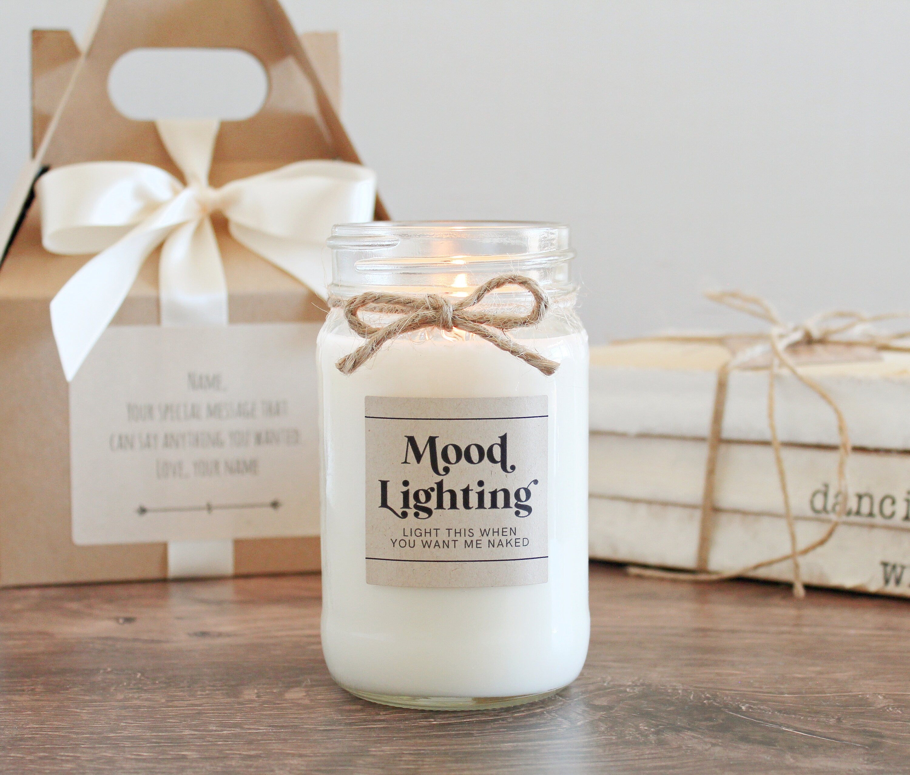 Light When You Want Me Naked / Mood Lighting / Gift for Boyfriend / Soy Candle / Gift for Him / Gift from Girlfriend / Valentine's Day Gift