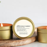 Difference Maker / Bulk Candles / Set of 10 / Corporate Gift / Team Appreciation Gift / Appreciation Week Gift / Employee Thank You Gift