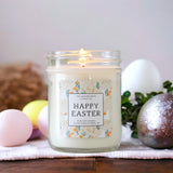 Happy Easter Candle / Easter Basket Gift / For Teen / Hostess Gift / Easter Decor / Easter Bunny / Scented Candle / Gift For Her /Soy Candle