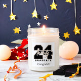 Graduation Gift Candle / Congrats Grad 2024 / Milestone Gift / Soy Candle / Grad Gift For Her / Grad Gift For Him / Custom Candle / Decor