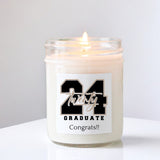 Graduation Gift Candle / Congrats Grad 2024 / Milestone Gift / Soy Candle / Grad Gift For Her / Grad Gift For Him / Custom Candle / Decor