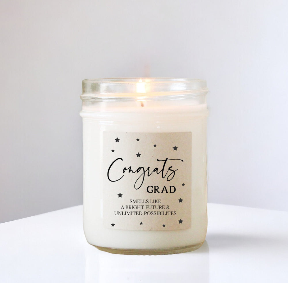 Congrats Grad Graduation Gift Candle