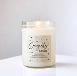 Congrats Grad Graduation Gift Candle