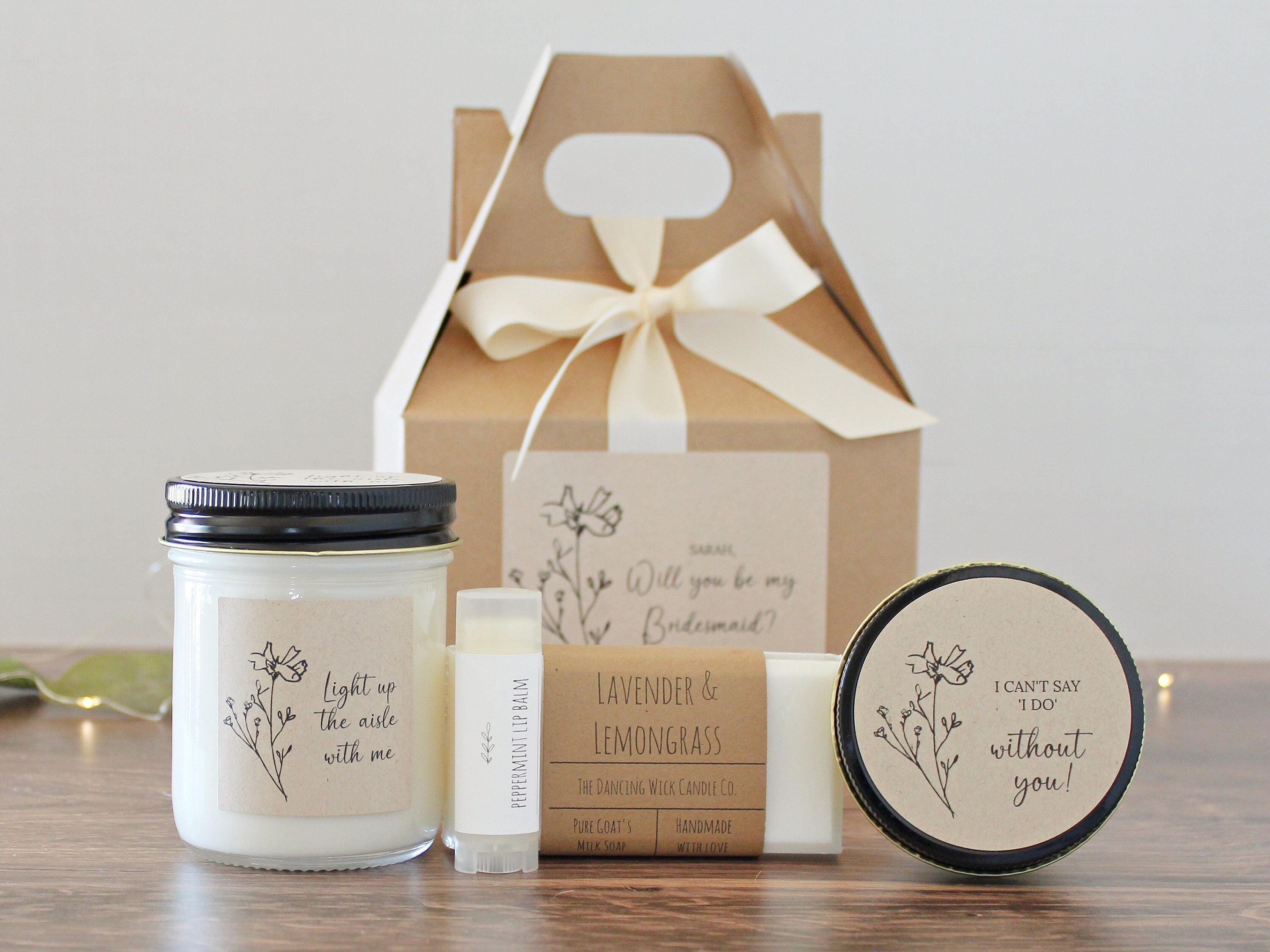 Bridesmaids Proposal Personalized Gift Boxes Will You Be My Bridesmaid Box Set Maid - Matron of Honor Proposal Light up the aisle with me