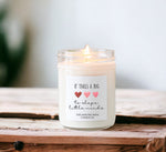 It takes a big heart to shape little minds Gift Candle / Pure Soy Candle / Teacher Appreciation / Kindergarten / Preschool End of year gift