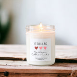 It takes a big heart to shape little minds Gift Candle / Pure Soy Candle / Teacher Appreciation / Kindergarten / Preschool End of year gift