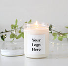 Corporate Logo Candles / 4 oz soy candle favor / Holiday Gifts / For Clients / Employees / Personalized / For Swag / Company Logo Gift