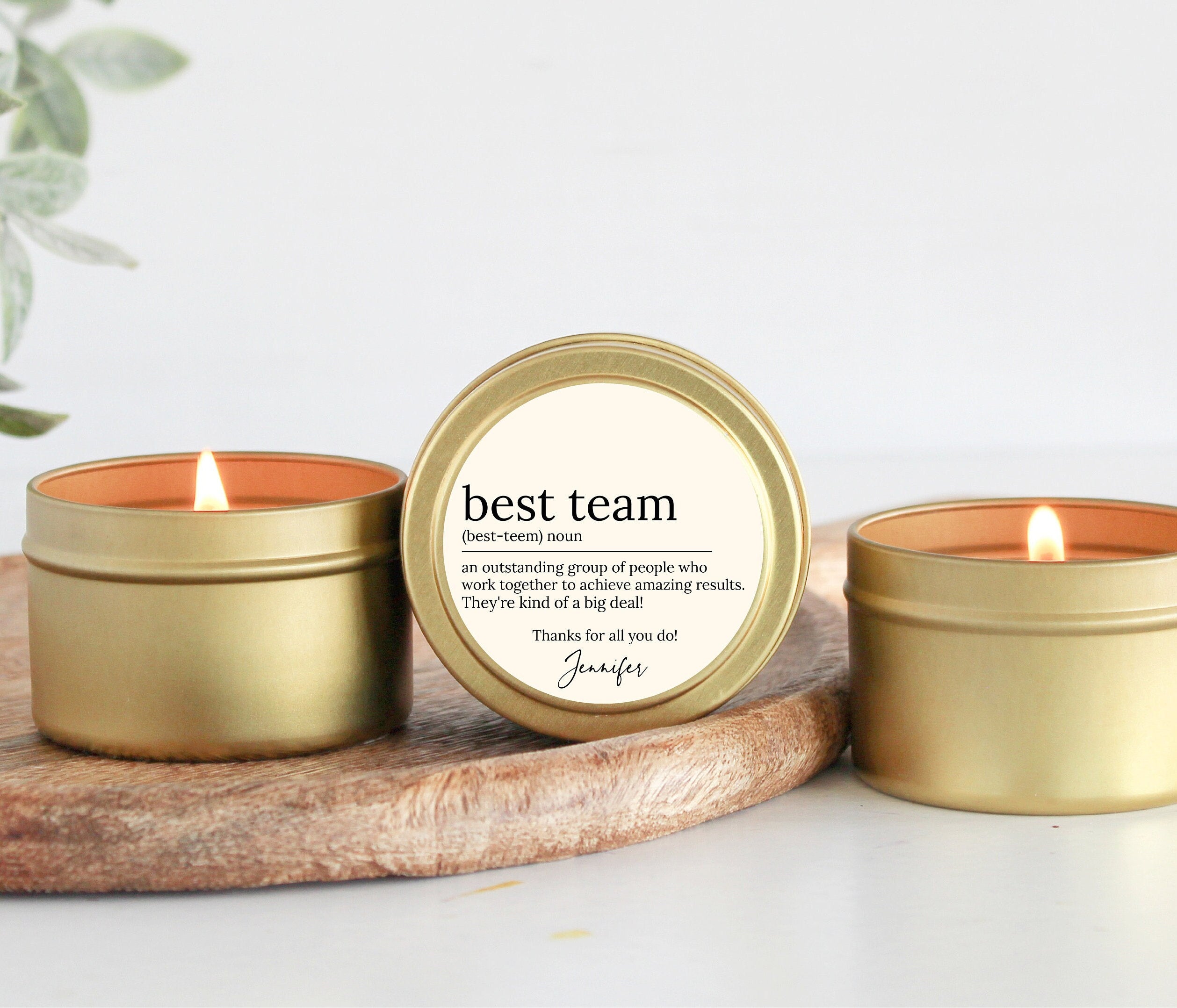 Best Team / Bulk Candles / Set of 10 / Corporate Gift / Team Appreciation Gift / Appreciation Week Gift / Employee Thank You Gift