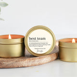 Best Team / Bulk Candles / Set of 10 / Corporate Gift / Team Appreciation Gift / Appreciation Week Gift / Employee Thank You Gift